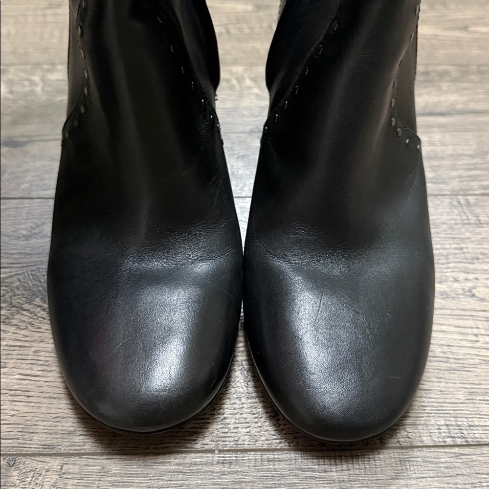 Coach Black Heeled Knee-High Boots - Picture 13 of 14